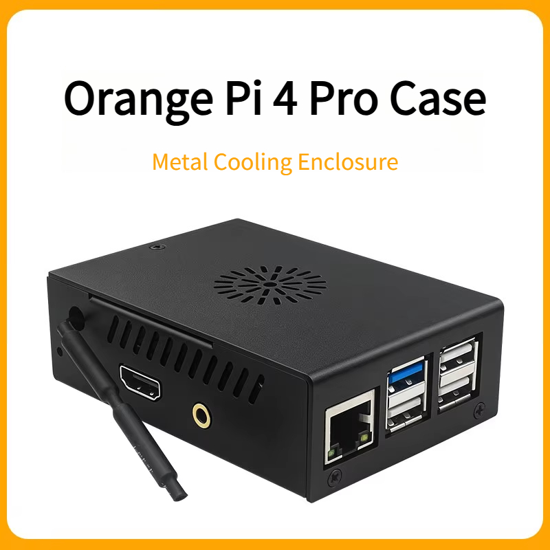 Pi 4 Case - Orange Pi 4 Pro Aluminium-Metallgehäuse mit