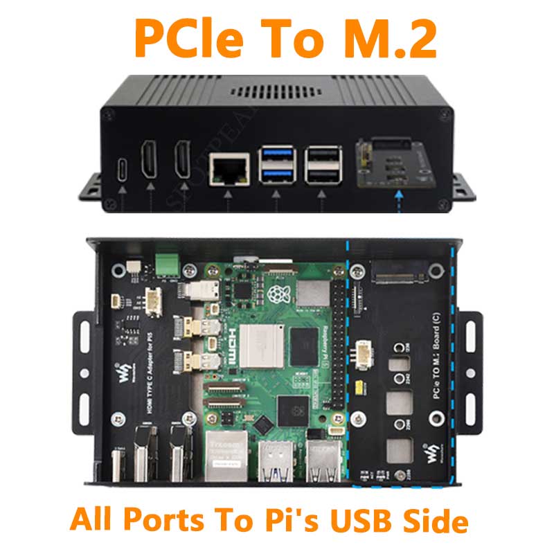 Raspberry Pi 5 - Himbeer Pi 5 Box Case Kit-C