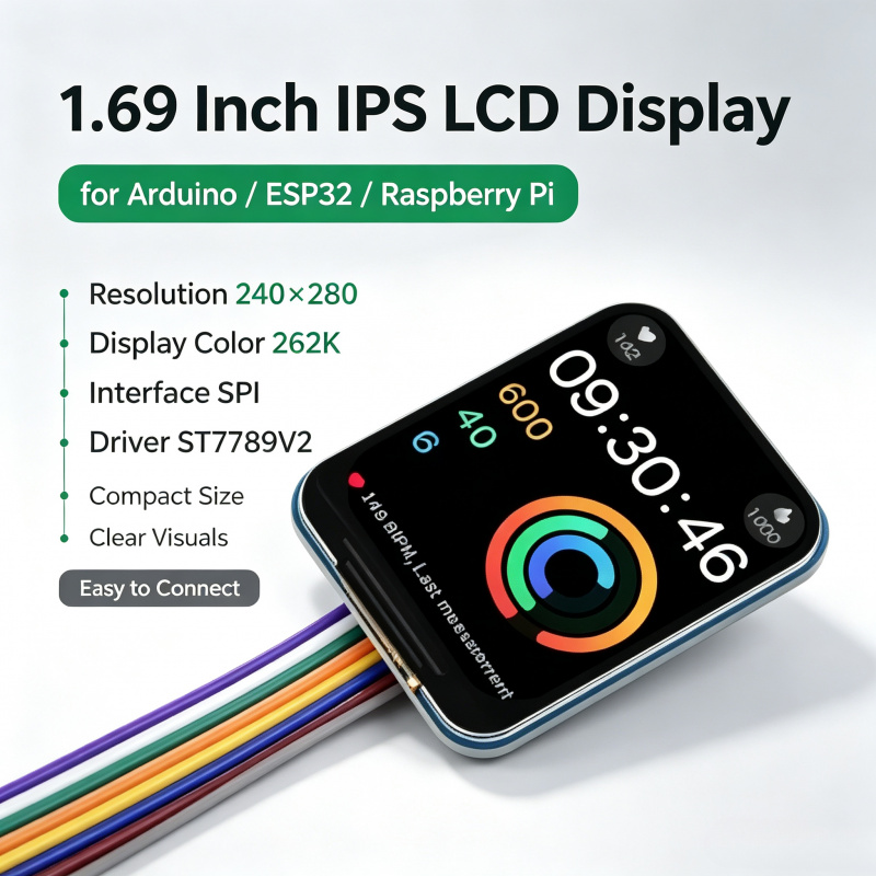 Pi Display - 1,69 Zoll IPS LCD-Modul ST7789V2 Treiber
