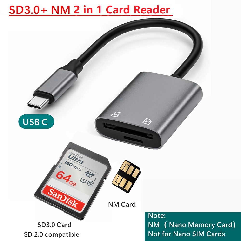 Micro Sd Card - Typ-C Nano-Speicherkartenleser Huawei NM-Kartenadapter USB-C SD-Kartenleser