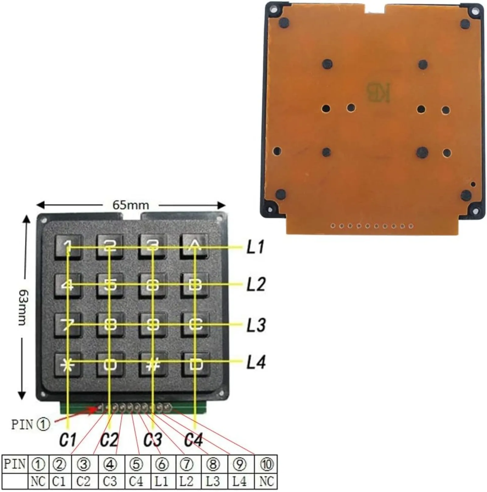 4x4 Matrix-Membrantastatur 16- – Arduino Kit Bewertung und Preis