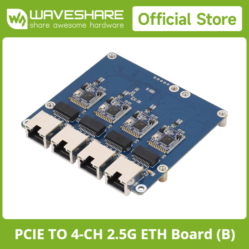 Waveshare PCIe TO 4-Kanal Giga – Raspberry Pi 5 Bewertung und Preis