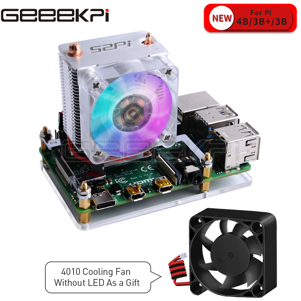 GeeekPi Klar Schwarz Eis Turm  – Pi 5 Case Bewertung und Preis