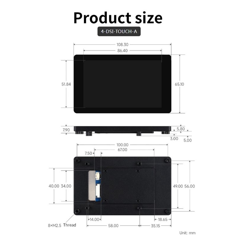 A33T-DSI-Display, 4-Zoll-LCD-K – Raspberry Pi 4 Bewertung und Preis