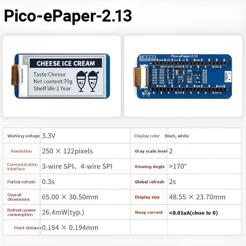 B68A Für Raspberry Pi Pico E-I – Pi Display Bewertung und Preis
